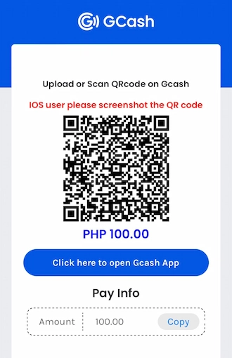 Step 3: Open the GCASH and scan the QR code.