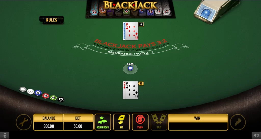 What kind of card is Blackjack online?